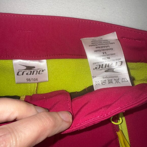 CRANE Waterproof Snow Extreme Thinsulate Size 3 4 Kids Snow Pants SoftShell Hose - Picture 5 of 11